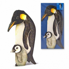 Carte de voeux 3D - Pingouin