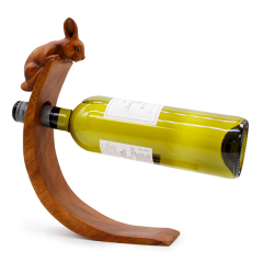 DeeWeePorte-bouteilles Balance en bois - Lapin (6x20x27 cm)
